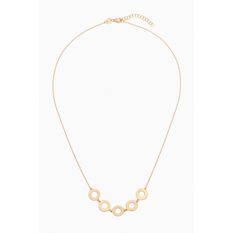 Damas - Galeria Disc Necklace in 18kt Yellow Gold