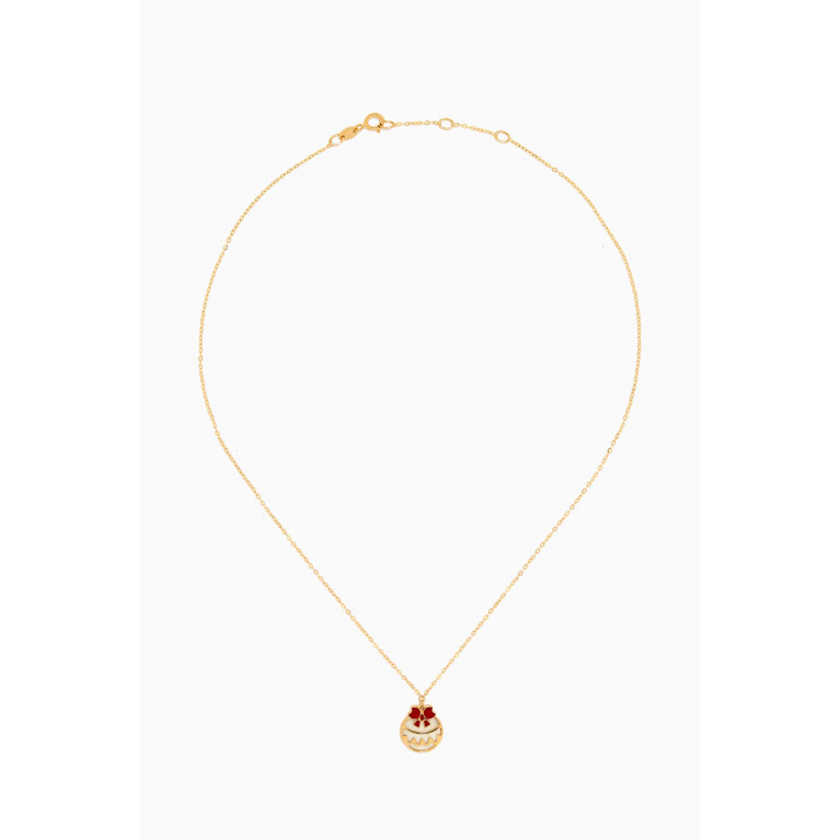 Damas - Christmas Bauble Pendant Necklace in 18kt Yellow Gold