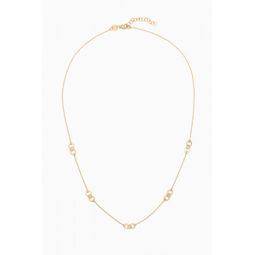 Damas - Galeria Disc Ring Necklace in 18kt Yellow Gold