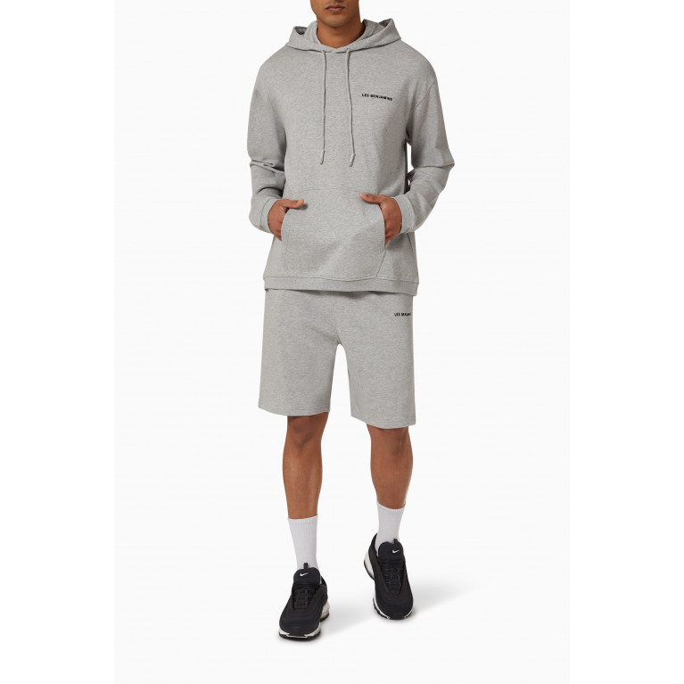Les Benjamins - Shorts 004 in Cotton Fleece Grey