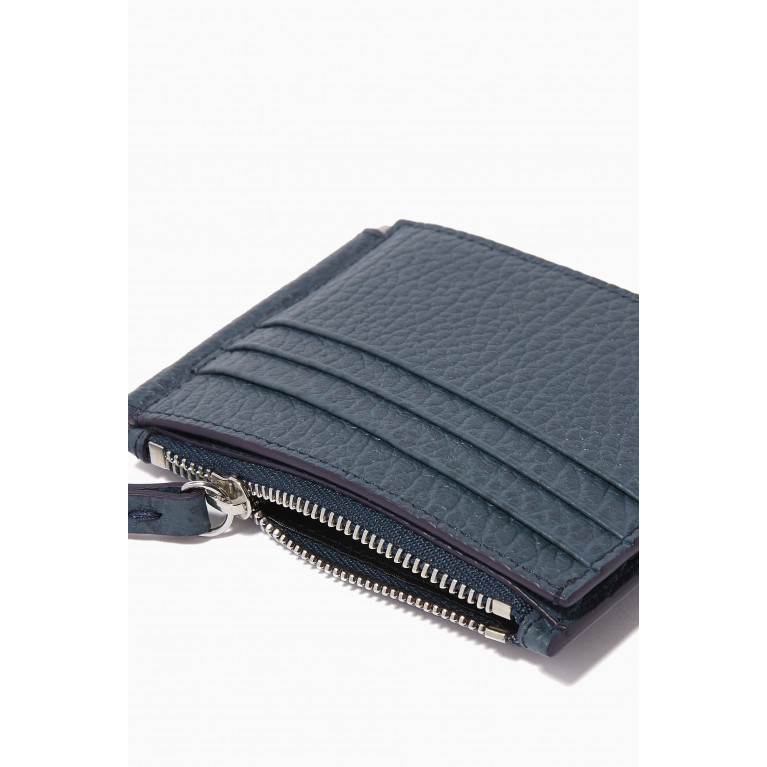 Maison Margiela - Money Clip Bi-fold Wallet in Grained Leather