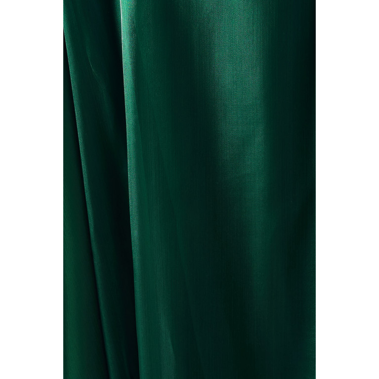 Senna - Ginebra Belted Ruffle Maxi Dress Green