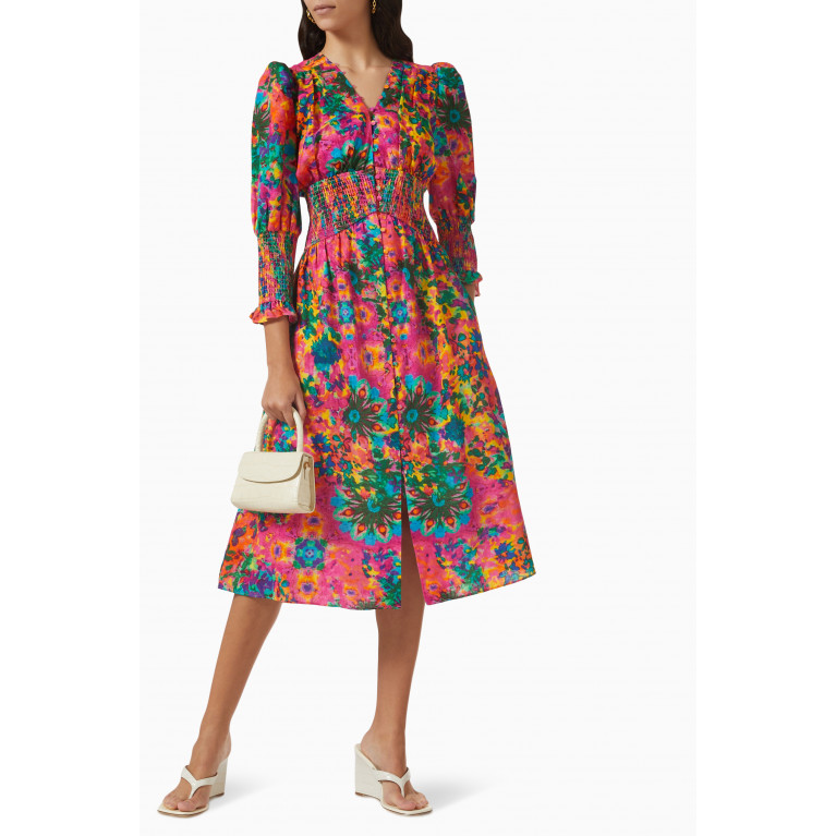Elliatt - Aura Floral-print Midi Dress
