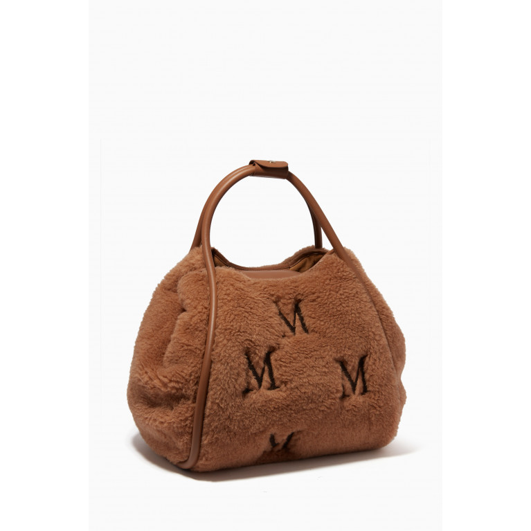 Max Mara - Marine M Tote Bag in Camel-wool