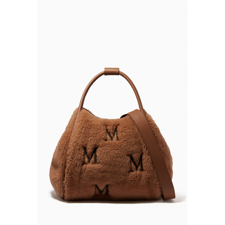 Max Mara - Marine M Tote Bag in Camel-wool