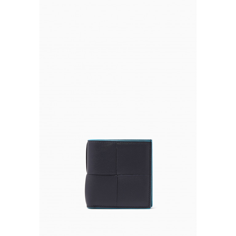 Bottega Veneta - Slim Bi-fold Wallet in Intreccio Grained Leather