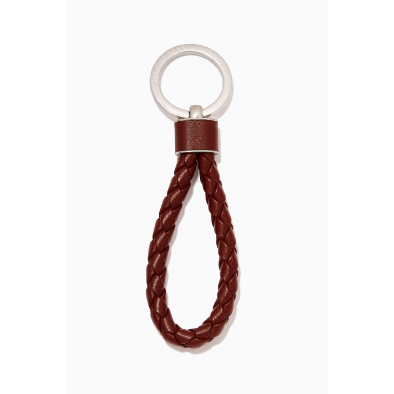 Bottega Veneta - Key Ring in Intreccio Leather