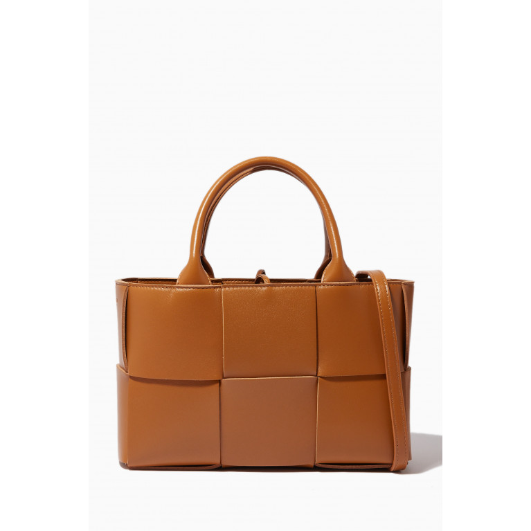 Bottega Veneta - Mini Arco Tote Bag in Intreccio Leather