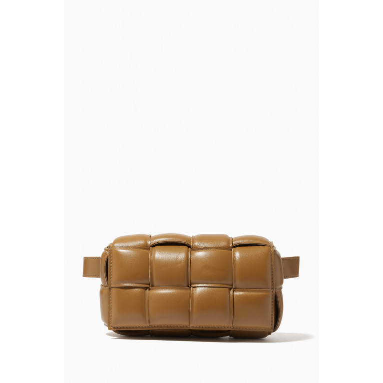 Bottega Veneta - Padded Belt Bag in Intreccio Leather