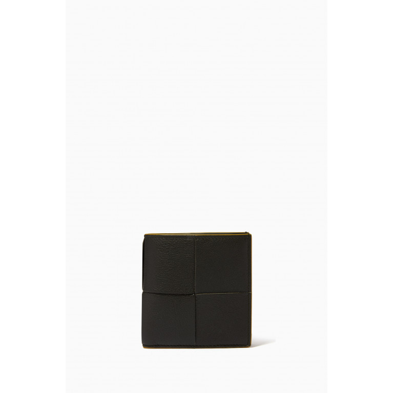 Bottega Veneta - Slim Bi-fold Wallet in Intreccio Grained Leather