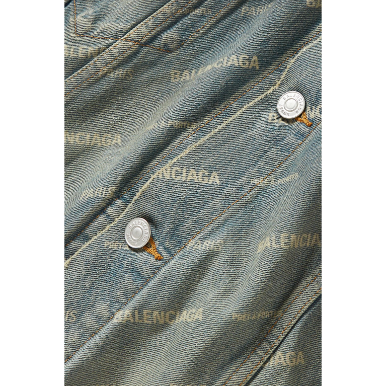 Balenciaga - Monogram Large-fit Jacket in Denim