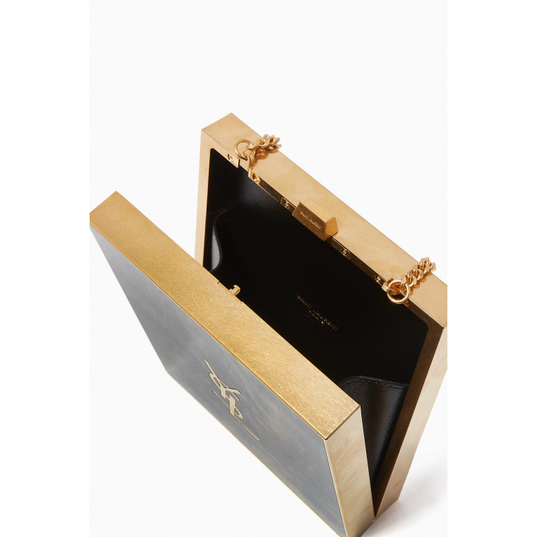 Saint Laurent - Tuxedo Box Bag in Plexiglass & Metal