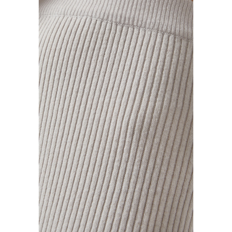 Izaak Azanei - Stirrup Leggings in Merino Wool-knit Grey
