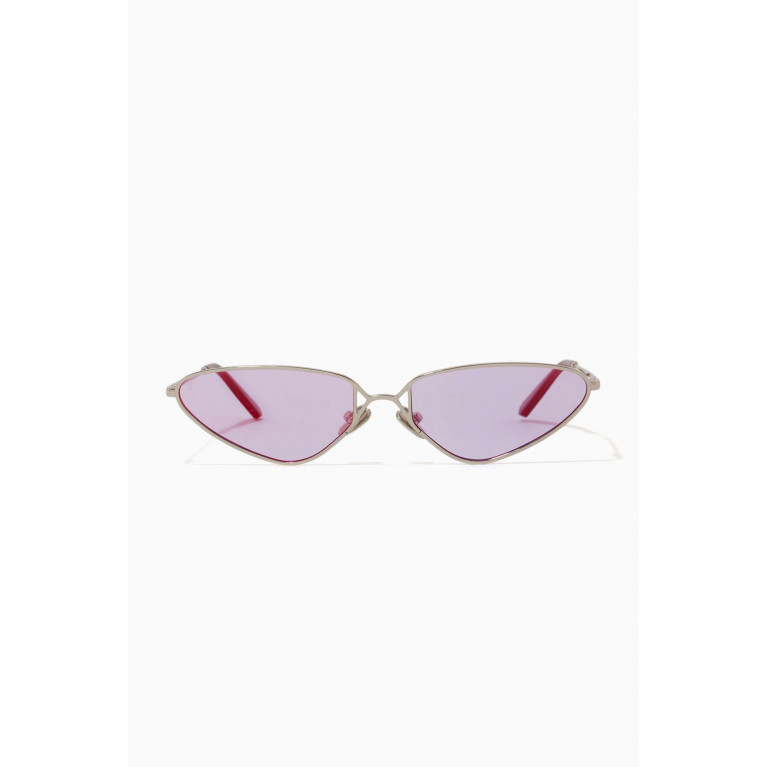 Jimmy Fairly - Baby Rectangle Sunglasses in Metal