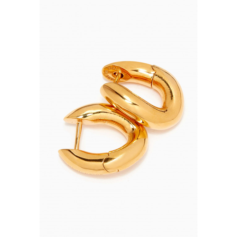 Balenciaga - Loop XXS Earrings in Shiny Brass
