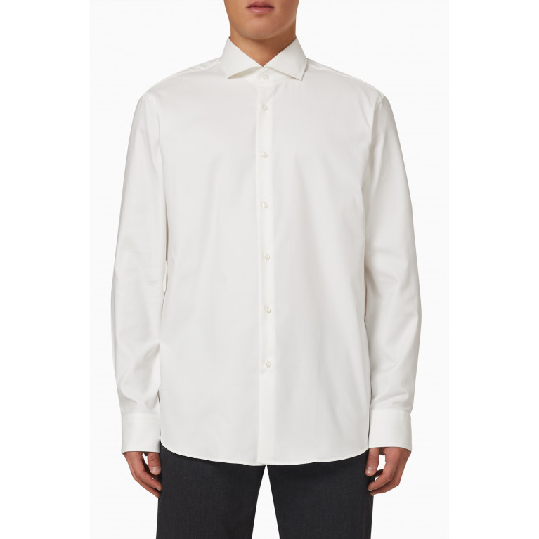 Boss - Regular-fit Shirt in Stretch Cotton Twill