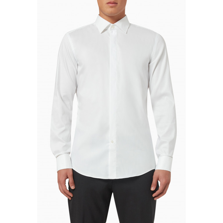 Boss - Hank Slim-fit Shirt in Stretch Cotton-poplin