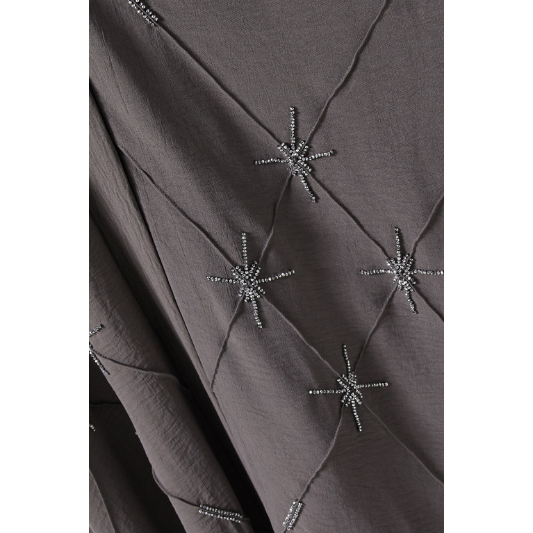 Barza - Bead-embellished Long Sleeve Abaya