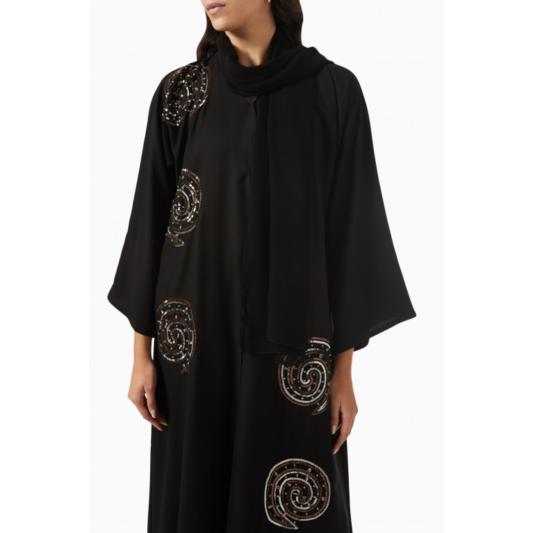 Barza - Embellished Abaya in Crepe