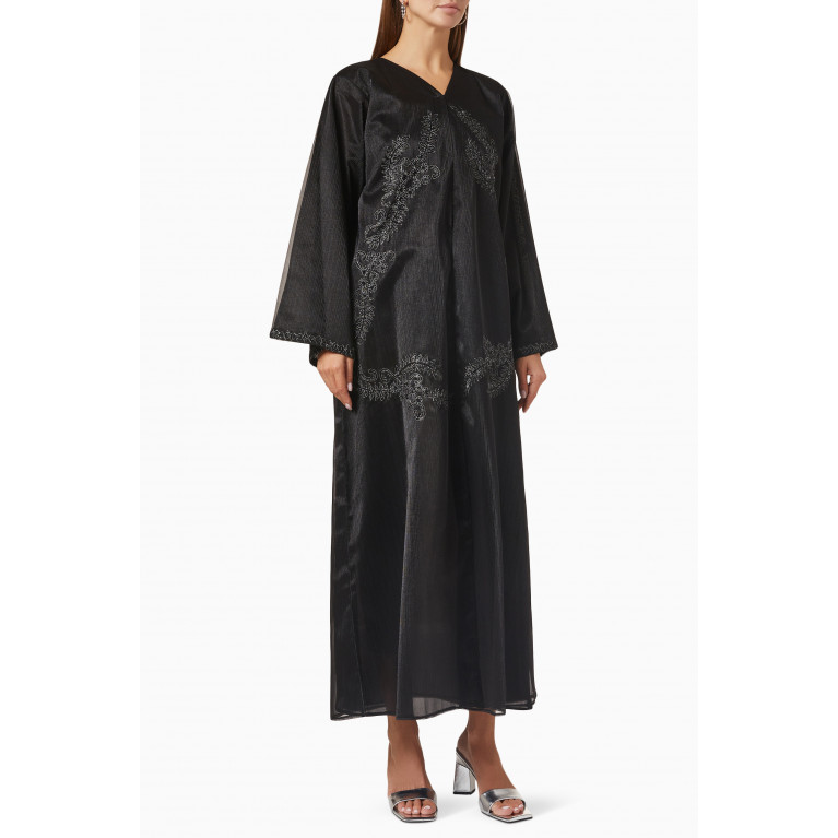 Barza - Embroidered Long Sleeve Abaya