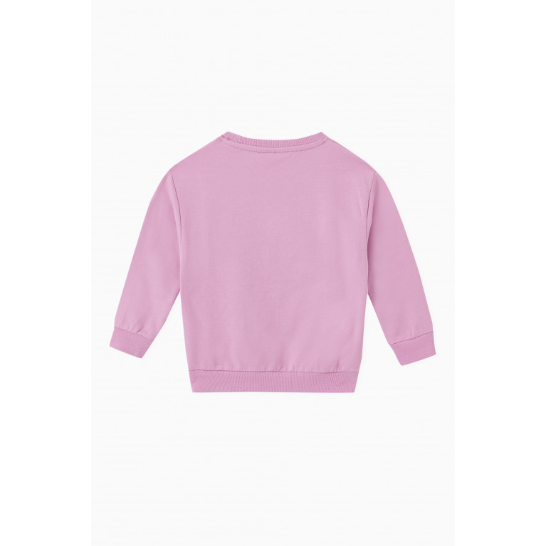 Name It - Minnie-print Oversized Sweatshirt in Cotton-jersey Purple
