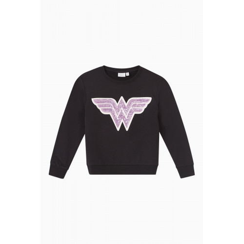 Name It - Supergirl Sweatshirt in Cotton Grey