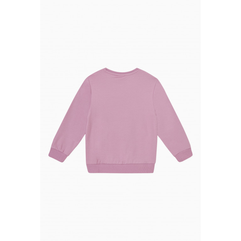 Name It - Supergirl Sweatshirt in Cotton Purple