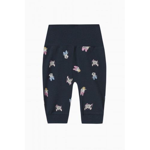Name It - Minnie-print Pants in Cotton-jersey Blue