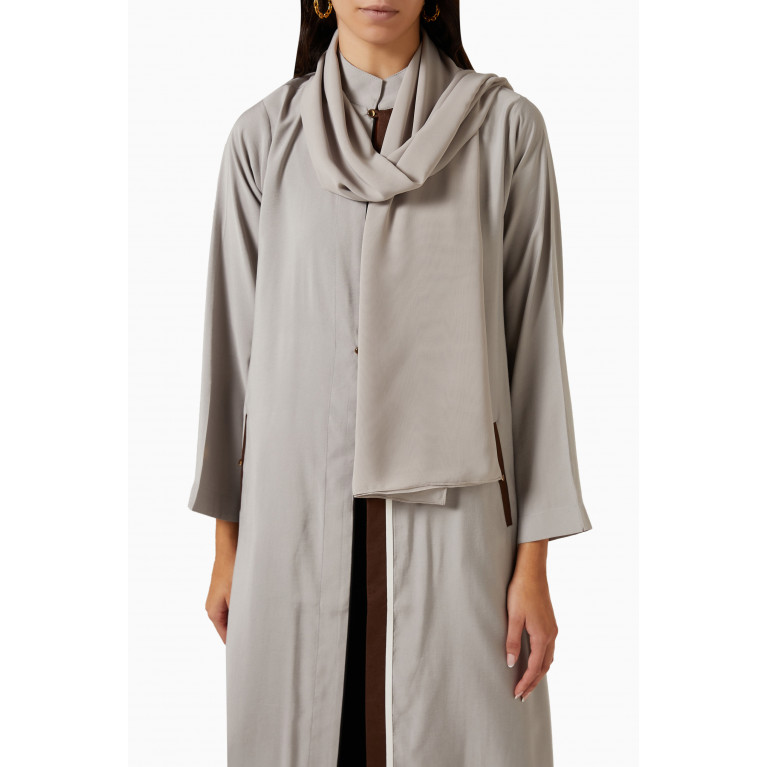 ZAH Design - Band-collar Abaya in Tencel