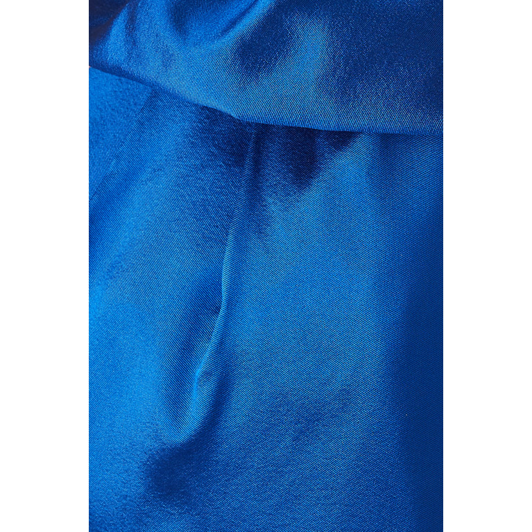 Alexia Maria - Cristina One-shoulder Column Gown in Silk & Wool