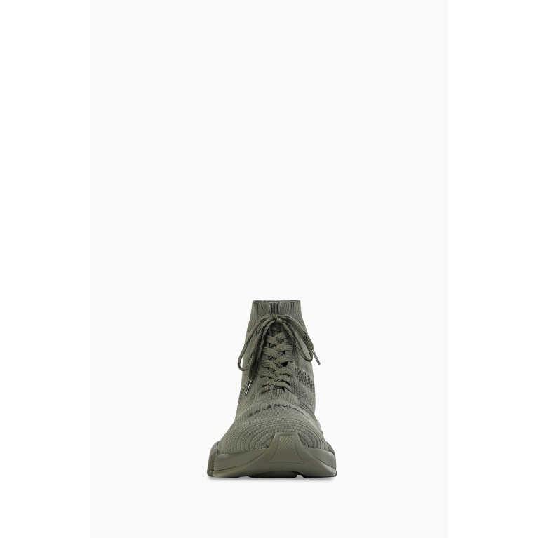 Balenciaga - Speed 2.0 Lace-up Sneakers in Recycled Knit Brown