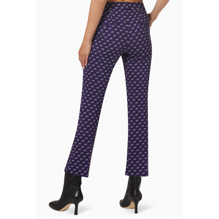 Marella - Spia Patterned Pants in Jacquard-jersey