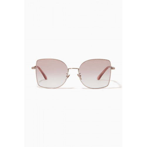 Giorgio Armani - Square Frame Sunglasses in Metal Pink