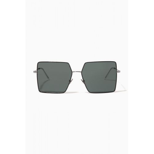 Giorgio Armani - Square Frame Sunglasses in Metal Grey