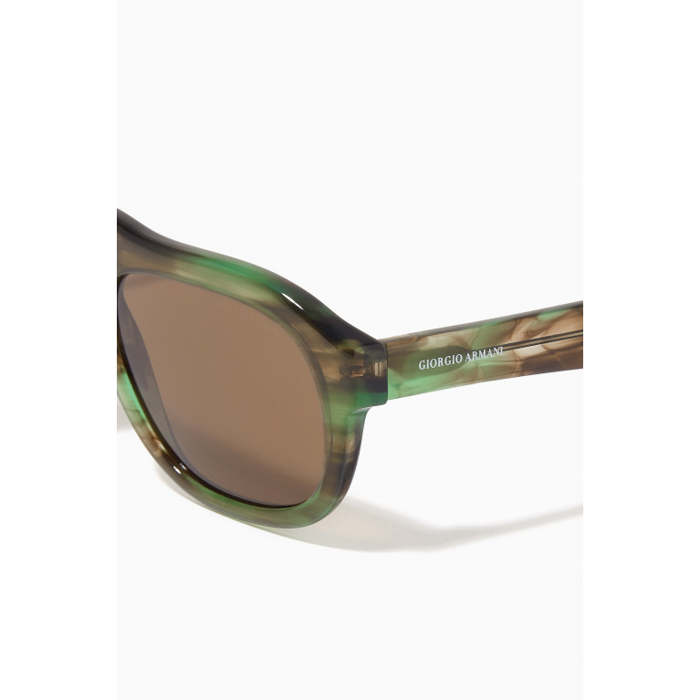Giorgio Armani - D-frame Sunglasses in Acetate