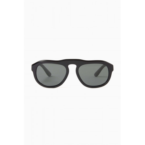 Giorgio Armani - D-frame Sunglasses in Acetate Grey