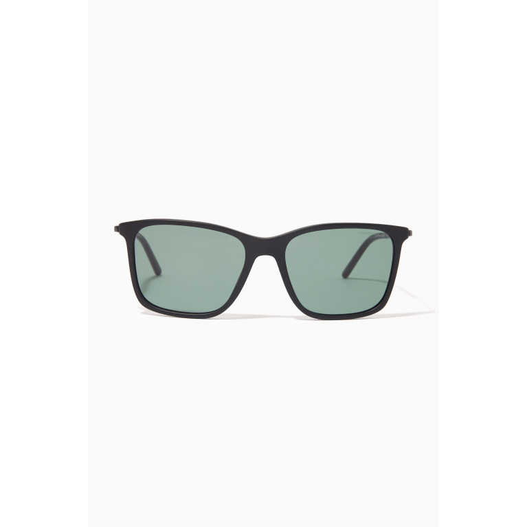 Giorgio Armani - D-frame Sunglasses in Acetate & Metal Grey