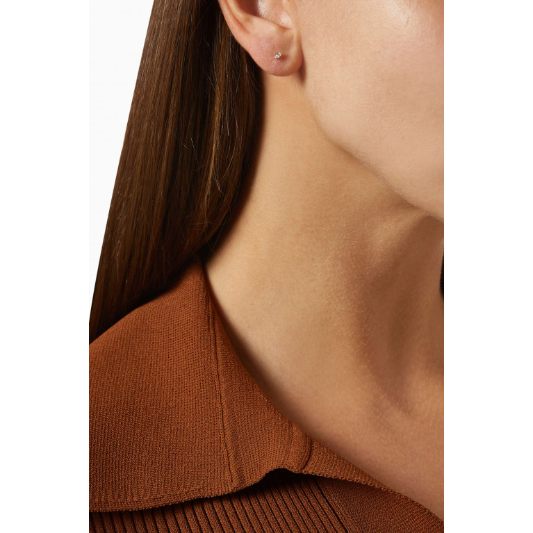 Otiumberg - Diamond Marquise Single Stud Earring in 9kt Yellow Gold