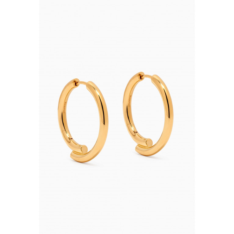 Otiumberg - Chaos Hoop Earrings in Yellow Gold Vermeil