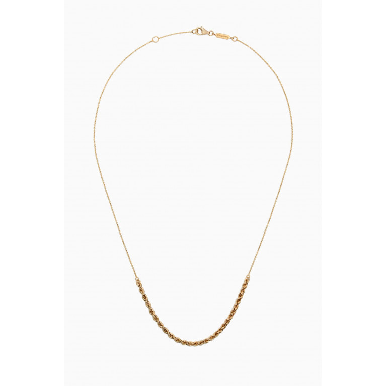Otiumberg - Fine Twisted Necklace in Yellow Gold Vermeil