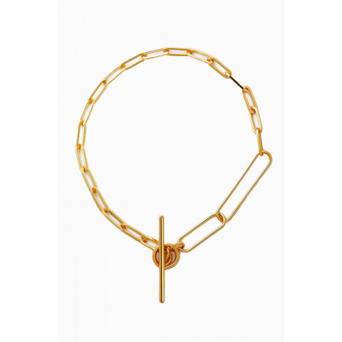 Otiumberg - Two Chain Paperclip Bracelet in Yellow Gold Vermeil