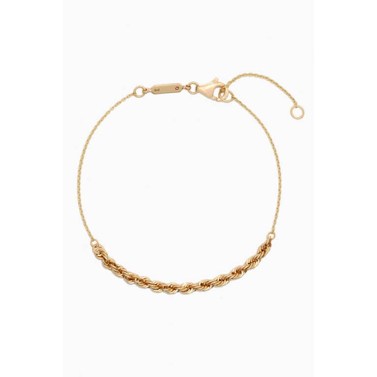 Otiumberg - Fine Twisted Bracelet in Yellow Gold Vermeil