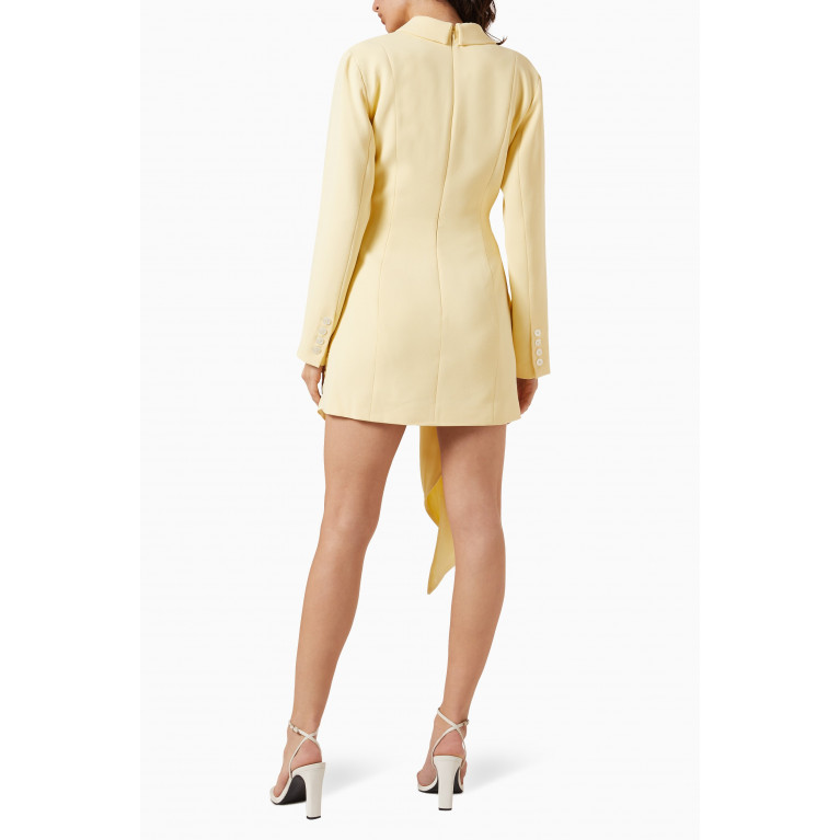 C/MEO - Caught-up Mini Dress in Crepe Neutral