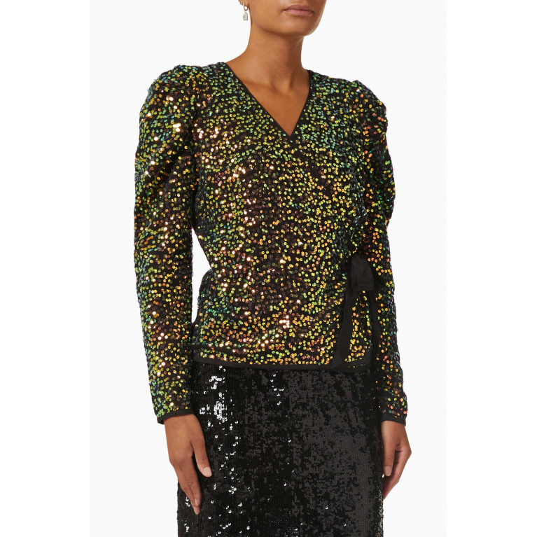 Y.A.S - Yassiglo Wrap Top in Sequins