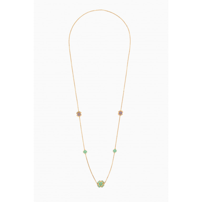 Damas - Farfasha Giardino Long Necklace in 18kt Yellow Gold