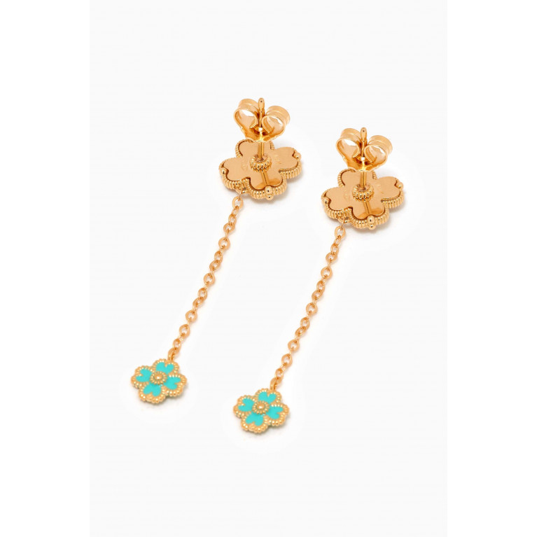 Damas - Farfasha Giardino Drop Earrings in 18kt Yellow Gold