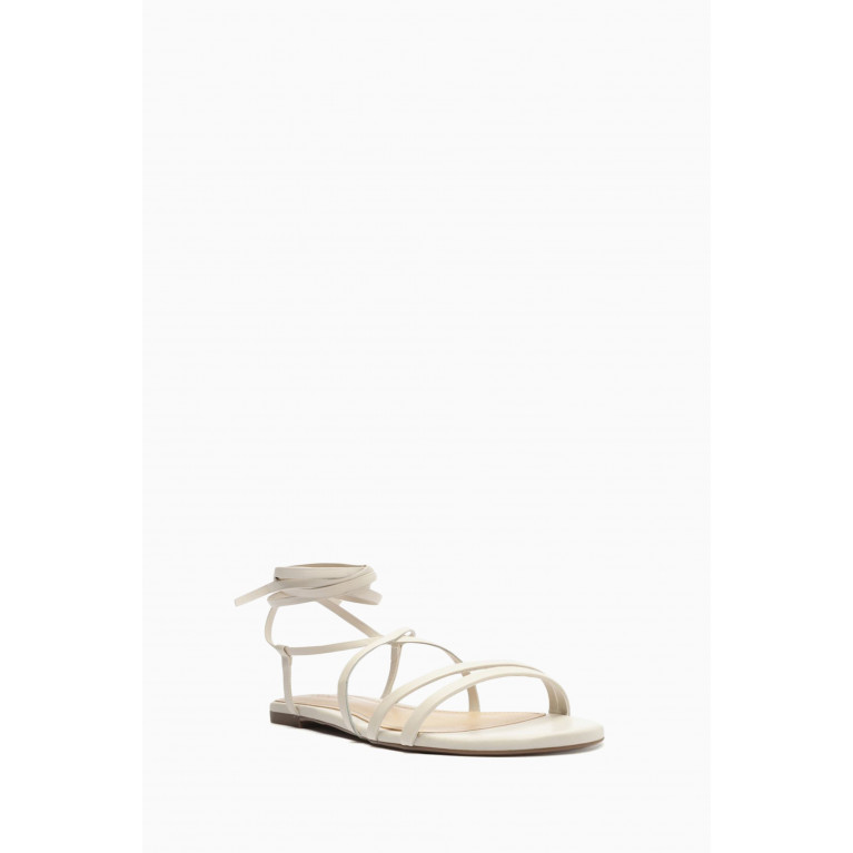 Schutz - Fluid Nature Lace-up Sandals in Leather
