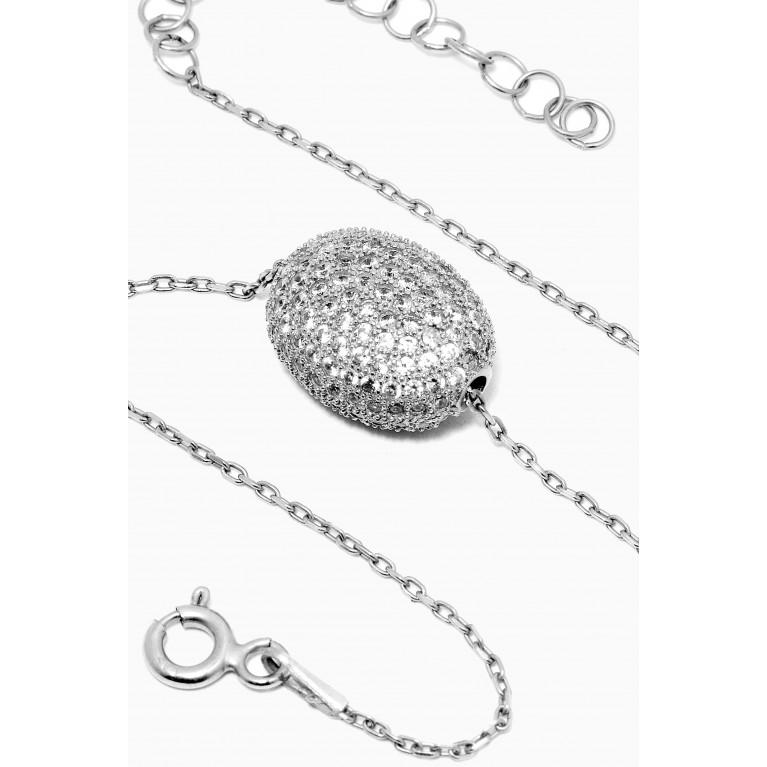 KHAILO SILVER - Maya Crystal Stone Bracelet in Sterling Silver