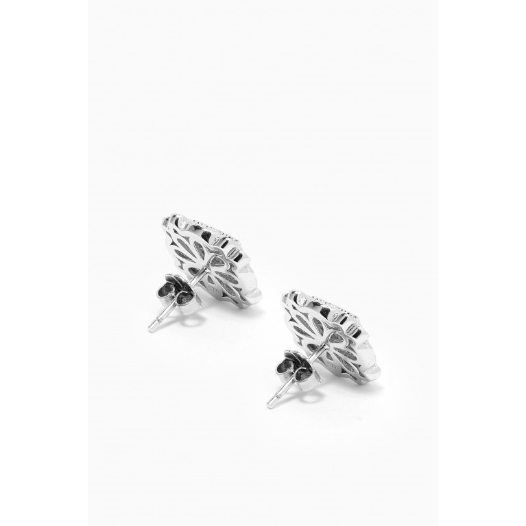 KHAILO SILVER - World of Colours Crystal Stud Earrings in Sterling Silver
