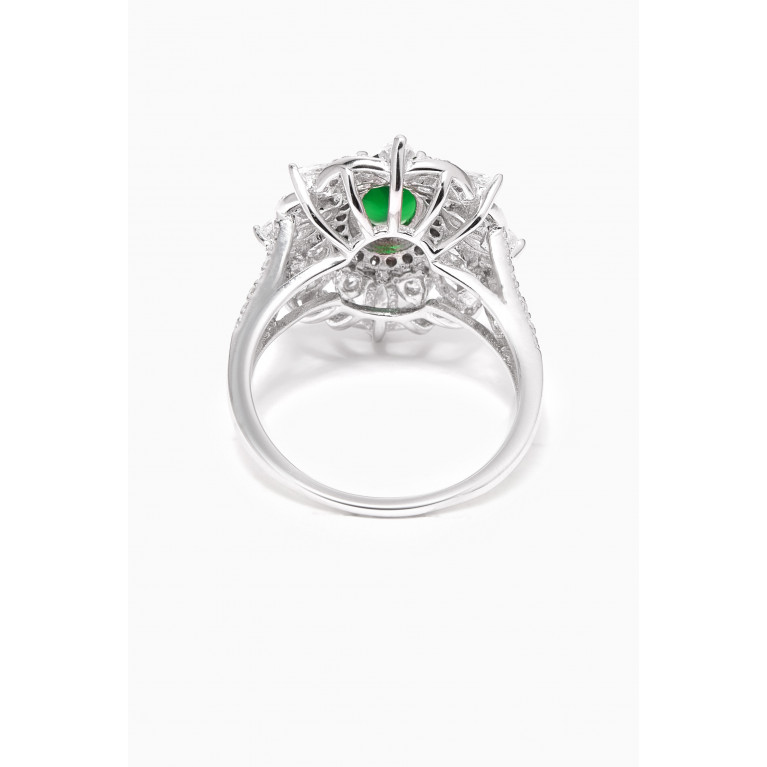 KHAILO SILVER - Power of Imagination Crystal Ring in Sterling Silver